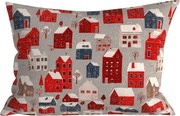 Fata de perna din microfibra WINTER COTTAGE 50x70 cm, gri