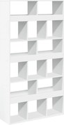 vidaXL Bibliotecă, alb, 100x33x187,5 cm, lemn prelucrat
