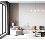 Lustră pe cablu FIRA 5xE27/60W/230V negru