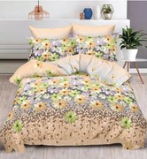 Lenjerie Pat Dublu, Bumbac Finet, 6 Piese, CU ELASTIC - Camp De Flori