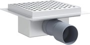 vidaXL Dren de duș cu puncte Argintiu 15 x 15 cm Oțel inoxidabil 304