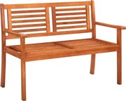 vidaXL Bancă de grădină cu 2 locuri, 120 cm, lemn masiv de eucalipt