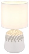 Lampa de masa ceramica alba RELA