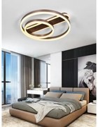 Lustra LED Cu Telecomanda, Elit's EsnC860F, 160w, Maro Coffee