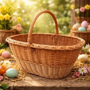 Cos din rachita pentru Paste, in diferite dimensiuni ,   cos pascal natural