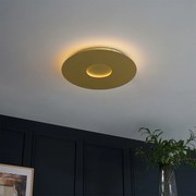 Plafonieră modernă aurie 40cm incl. LED cu 3 trepte de intensitate luminoasă - Morning