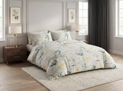 Lenjerie de pat din microfibra ELYSIA, gri deschis Dimensiune lenjerie de pat: 2 buc 70 x 80 cm | 160 x 200 cm