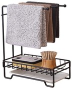 Organizator bucatarie Livit, Artima, metal, negru, 15 x 24 x 30 cm