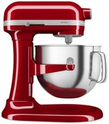 Mixer planetar KitchenAid Artisan 5KSM70SHXEER, 375 W, 6.6 L, 10 viteze, ridicare bol, roșu