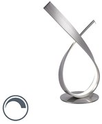 Lampă de masă de design din oțel, inclusiv LED și dimmer - Belinda