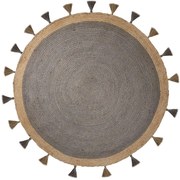 Covor din iută gri ⌀ 150 cm Istanbul - Flair Rugs