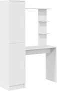 vidaXL Birou 2 pcs Alb