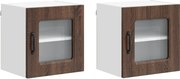 vidaXL Dulap de bucătărie Kalmar 2 pcs Stejar închis 40 x 31 x 40 cm