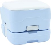 vidaXL Toaletă de camping Albastru deschis și alb 41,5 x 36,5 x 30 cm