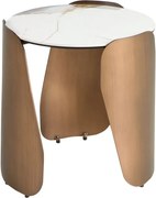 Masuta auxiliara design LUX Porcelain Marble 50cm