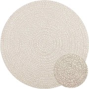 vidaXL Covor „ZIZUR” crem aspect iută pentru interior și exterior