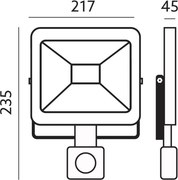 Proiector LED de exterior cu senzor LED/50W/230V 6500K IP44