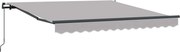vidaXL Cortina Retractabilă Gri deschis 300 x 250 cm Poliester și oțel