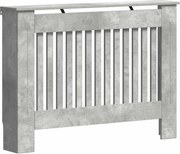 vidaXL Capac pentru radiator Gri din beton 112 x 19 x 81,5 cm