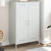 vidaXL Dulap înalt, alb, 68x39x113 cm, oțel