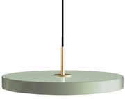 Lustra LED design scandinav Asteria medium - nuance olive/ auriu
