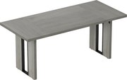 HOMCOM Masă de bucătărie în stil industrial pentru maxim 8 persoane Gri | Aosom Romania