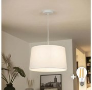 Brilagi - Lustră LED suspendată pe cablu CERIA, 1xE27/40W/230V, Ø 45 cm, albă