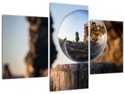 Tablou cu lupa și peisaj (90x60 cm)