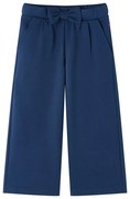 Pantaloni pentru copii cu picioare largi, bleumarin, 140