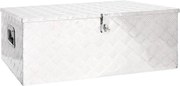 vidaXL Cutie de depozitare, argintiu, 100x55x37 cm, aluminiu