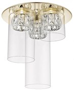 Lustra LED aplicata design modern GEM auriu C0389-03F-F7AC ZL