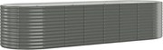 vidaXL Strat înălțat grădină 322x100x68 cm oțel galvanizat