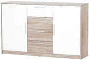Comodă Melinne 05 (stejar sonoma 3D + alb). 1068189