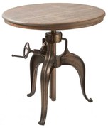 Masa design industrial cu inaltime reglabila, diametru 77cm, Grand Central 262820RM