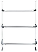 Suport pentru prosoape Wenko Towel Holder Chrome, 21 x 54 cm, argintiu