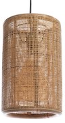Lampa suspendata din ratan, natural, diametru 25 cm, inaltime 40 cm