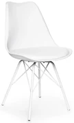 Set 2 scaune cu picioare din metal Bonami Essentials Eco, alb