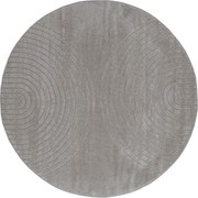 vidaXL Covoare de zonă Rotund GALATI Gri Ø 120 CM Poliester