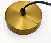 Pendul pe cablu HECTOR, 1xE27/15W/230V, alb/alamă, Ø 25 cm