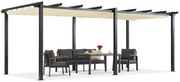 Pergolă de terasă Barbados 3x6 m Garden Point bej