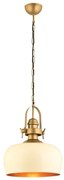Lustră pe cablu MONZA 1xE27/40W/230V Ø 30 cm crem/bronz