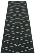 Covor tip traversă pentru interior și exterior negru 70x240 cm Max Black – Pappelina