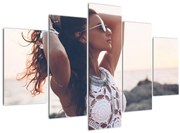 Tablou - Femeia pe plajă (150x105 cm)