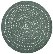 Covor reversibil pentru exterior NORTHRUGS Bali, Ø 140 cm, verde