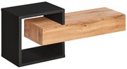 Raft de perete Enderly 3 (stejar wotan + negru. Promo -12%. 1097605