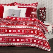 Lenjerie pat Crăciun 4Home Vis de iarnă, microflanel, 140 x 200 cm, 70 x 90 cm