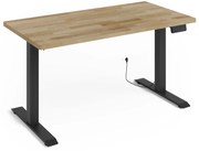Masă PC electrică Natura 140 (Stejar + Negru). Promo -7%. 1124885