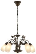 Lustră pe lanț Globo 30800523X VENEZIA 5xE14/40W/230V