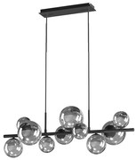 Lustră pe cablu ONLI PALOMA 10xG9/10W/230V negru/fumuriu