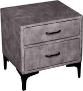 Noptiera design modern Boutique 50cm, gri inchis